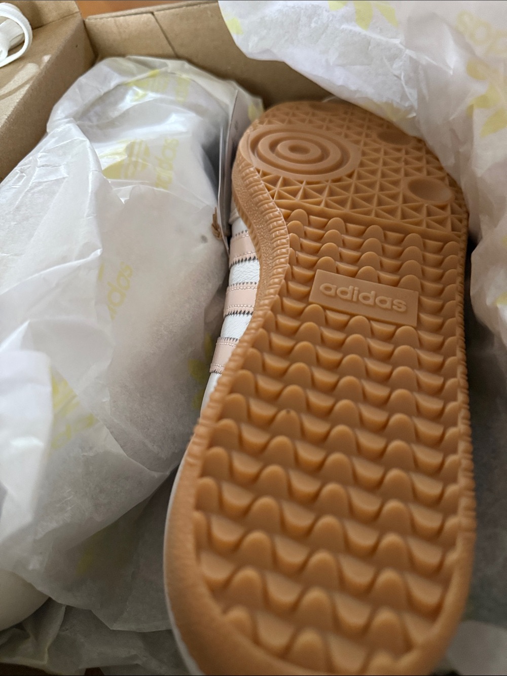 adidas Samba OG W White Wonder Quartz Gum Sneakers NWT Women’s 10.5 - Picture 10 of 10